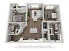 Talus Flats Apartments B1 Floor Plan